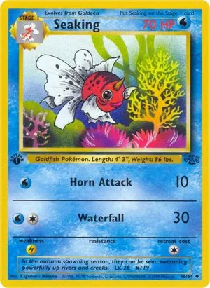 Seaking [1st Edition], English Pokemon card