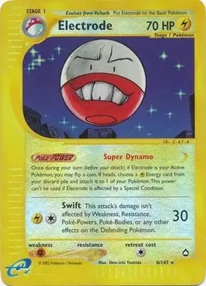 Electrode [Reverse Holo], English Pokemon card
