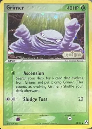 Grimer [Reverse Holo], English Pokemon card