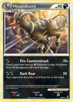 Houndoom, English Pokemon card