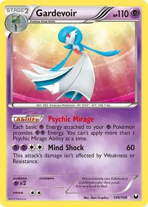 Gardevoir, English Pokemon card