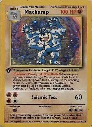 Machamp [1999-2000], English Pokemon card