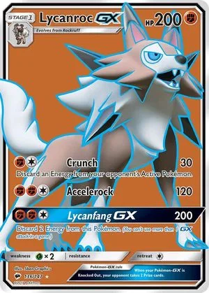 Lycanroc GX, English Pokemon card