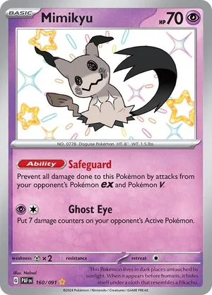 Mimikyu, English Pokemon card
