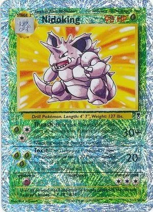 Nidoking [Reverse Holo], English Pokemon card