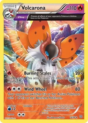 Volcarona, English Pokemon card