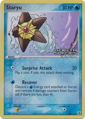 Staryu [Reverse Holo], English Pokemon card
