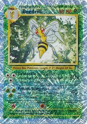 Beedrill [Reverse Holo], English Pokemon card