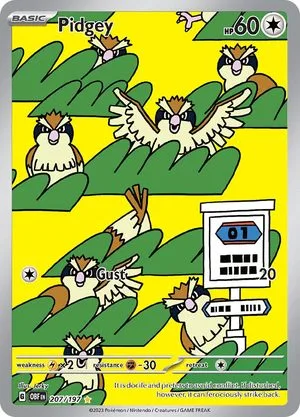Pidgey, English Pokemon card