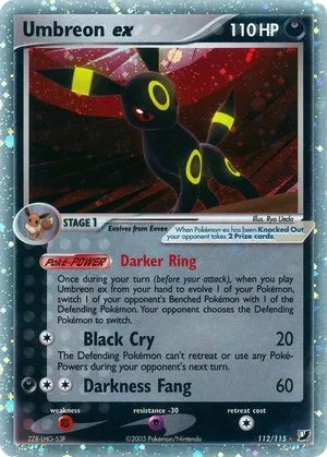 Umbreon EX, English Pokemon card