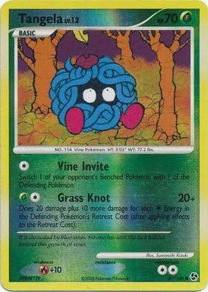 Tangela [Reverse Holo], English Pokemon card