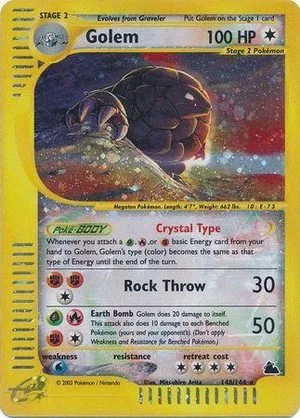 Golem, English Pokemon card