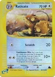 Raticate [Reverse Holo], English Pokemon card