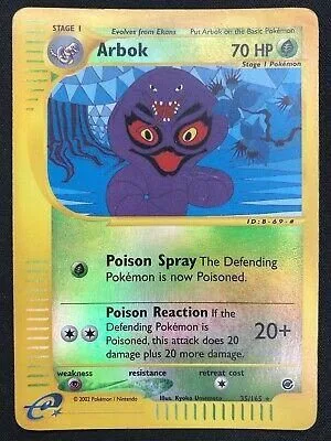 Arbok [Reverse Holo], English Pokemon card