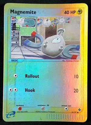 Magnemite [Reverse Holo], English Pokemon card