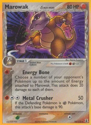 Marowak, English Pokemon card