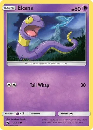 Ekans, English Pokemon card