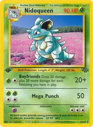 Nidoqueen [1st Edition], English Pokemon card
