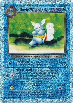 Dark Wartortle [Reverse Holo], English Pokemon card