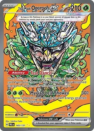 Teal Mask Ogerpon ex, English Pokemon card