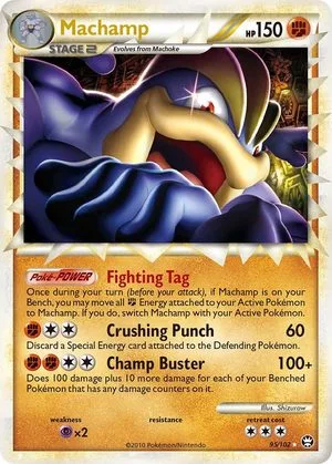 Machamp, English Pokemon card