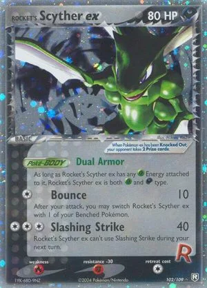 Rocket's Scyther EX, English Pokemon card