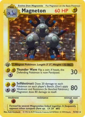 Magneton [1st Edition], English Pokemon card