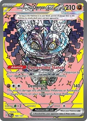 Cornerstone Mask Ogerpon ex, English Pokemon card