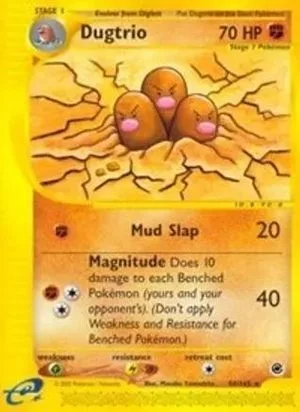 Dugtrio [Reverse Holo], English Pokemon card