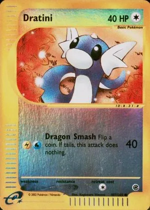 Dratini [Reverse Holo], English Pokemon card