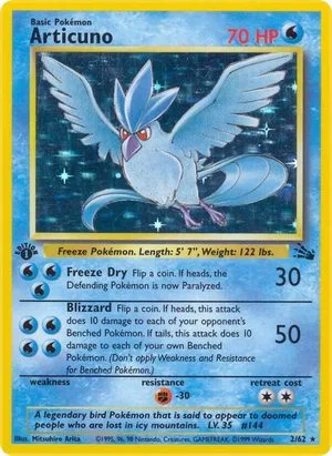 Articuno [1st Edition], English Pokemon card