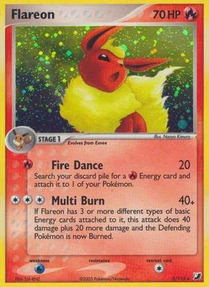 Flareon, English Pokemon card