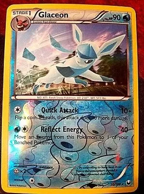 Glaceon [Reverse Holo], English Pokemon card