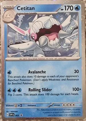 Cetitan, English Pokemon card