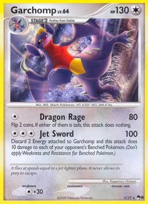 Garchomp, English Pokemon card
