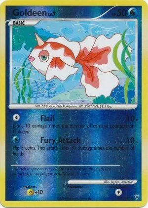 Goldeen [Reverse Holo], English Pokemon card