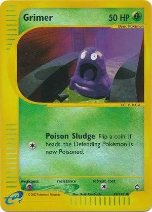 Grimer [Reverse Holo], English Pokemon card