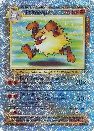 Primeape [Reverse Holo], English Pokemon card