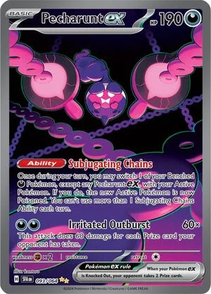 Pecharunt ex, English Pokemon card