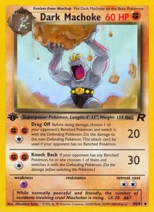 Dark Machoke [1st Edition], English Pokemon card