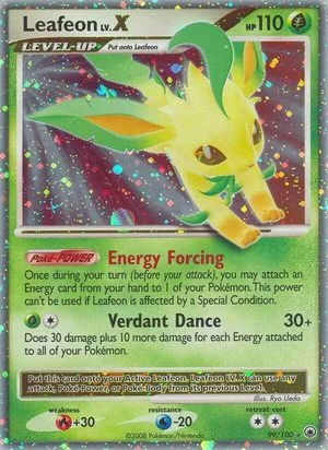 Leafeon LV.X, English Pokemon card
