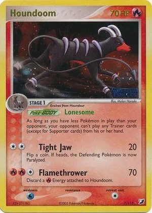 Houndoom [Reverse Holo], English Pokemon card
