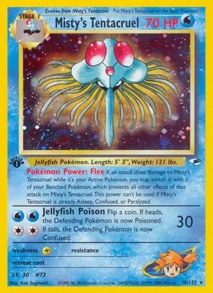 Misty's Tentacruel [1st Edition], English Pokemon card