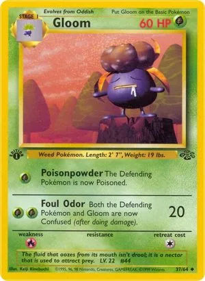 Gloom [1st Edition], English Pokemon card