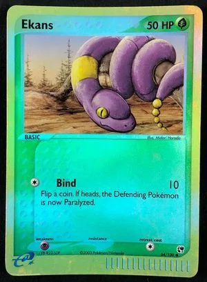 Ekans [Reverse Holo], English Pokemon card