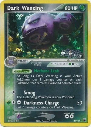 Dark Weezing [Reverse Holo], English Pokemon card