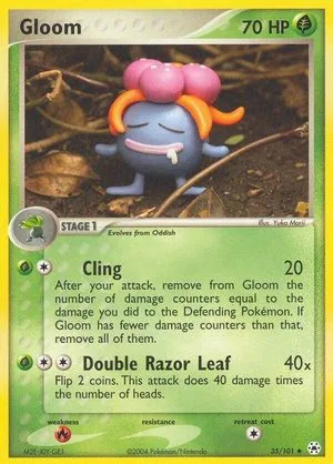 Gloom, English Pokemon card