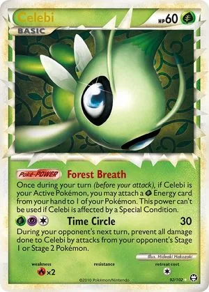 Celebi, English Pokemon card
