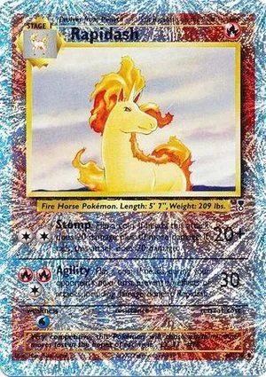 Rapidash [Reverse Holo], English Pokemon card
