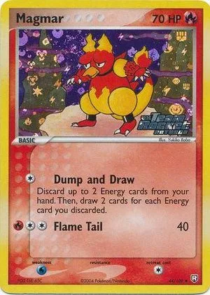 Magmar [Reverse Holo], English Pokemon card